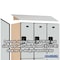 Salsbury Industries 2 Tier Designer Locker, 54"Wx76"Hx24"D, 6 Door, Gray 18-22364GRY - alternate 5